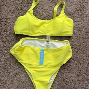 NWT Yellow Bikini Set size m